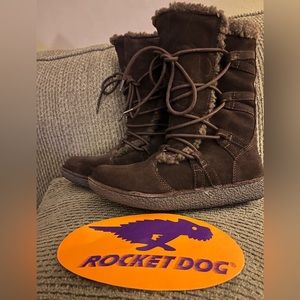 Brown Laceup RocketDog Boots
